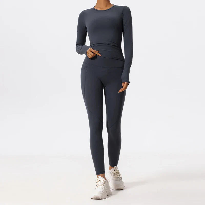 Women’s 2-Piece Long Sleeve Gym Set