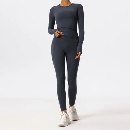 Women’s 2-Piece Long Sleeve Gym Set