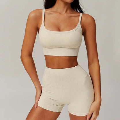 Women’s 2-Piece Sports Suit – High Elasticity Yoga & Gym Set