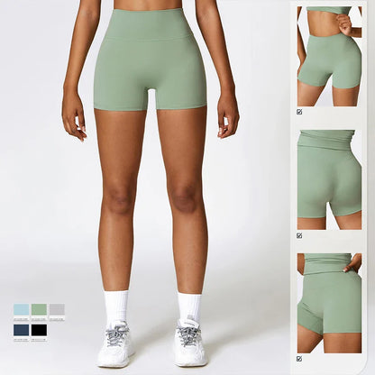 Women’s High Waist Push-Up Yoga Shorts