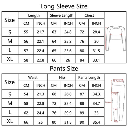 Women’s 2-Piece Long Sleeve Gym Set