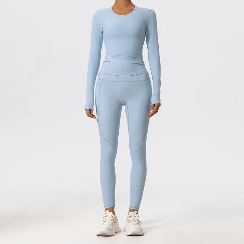 Women’s 2-Piece Long Sleeve Gym Set