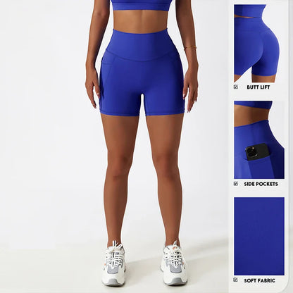 Women’s High Waist Yoga Shorts