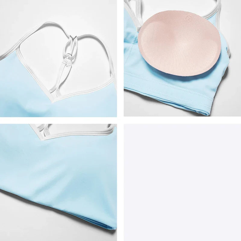 Women’s Sports Bra – V-Back Waist Shaping Yoga Top