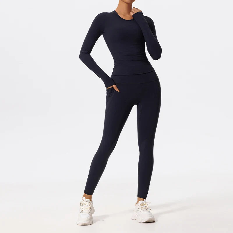 Women’s 2-Piece Long Sleeve Gym Set