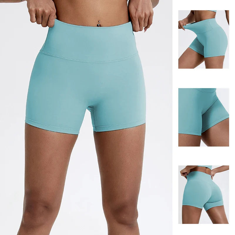 Women’s High Waist Running Shorts – Buttock Lift Yoga & Gym Leggings