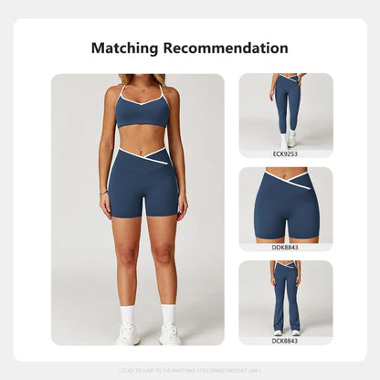 Women’s Sports Bra – V-Back Waist Shaping Yoga Top