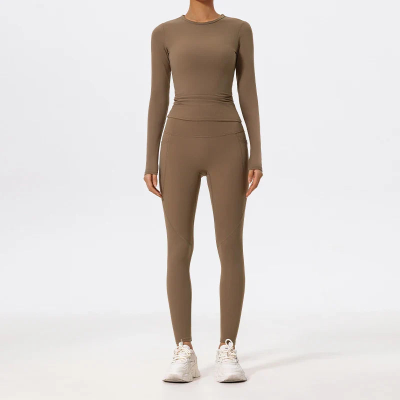 Women’s 2-Piece Long Sleeve Gym Set