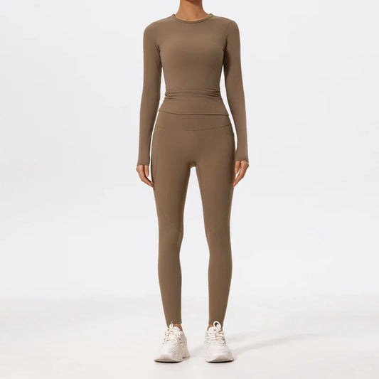 Women’s 2-Piece Long Sleeve Gym Set