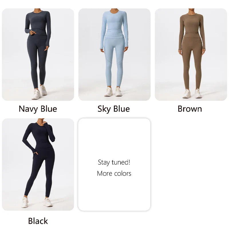 Women’s 2-Piece Long Sleeve Gym Set