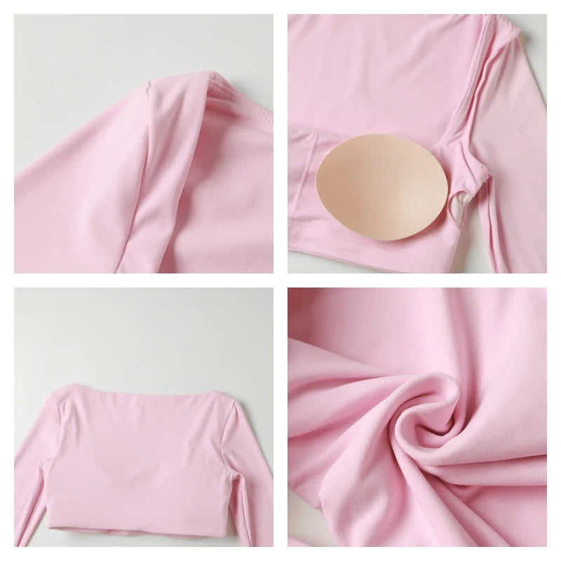 Women’s Quick-Dry Square Neck Sports Crop Top